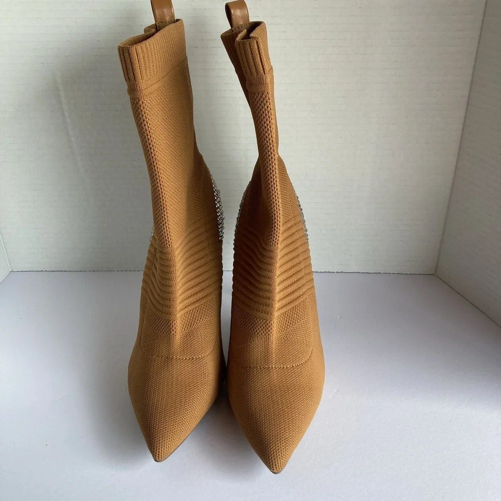 Ladies Pointed‎ Toe Stiletto Ankle Boots Sexy Women Stretch Elastic Sock Booties